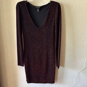 Aqua Black and Red Women's Dress